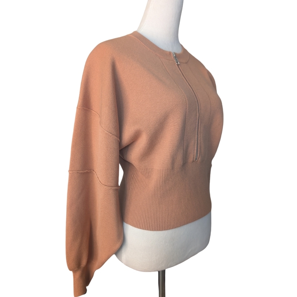 Anthropologie half zip pullover sweater in size small. Camel/tan - Picture 9 of 12